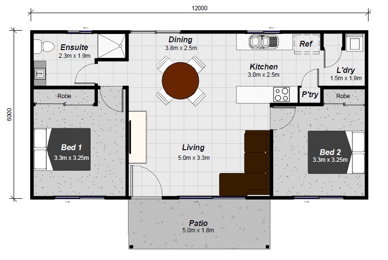 Granny Flats 6m Series Complete Home Extensions   60 Keppel 