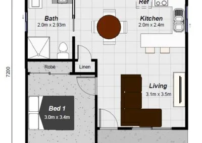 Hayman granny flat floor plan
