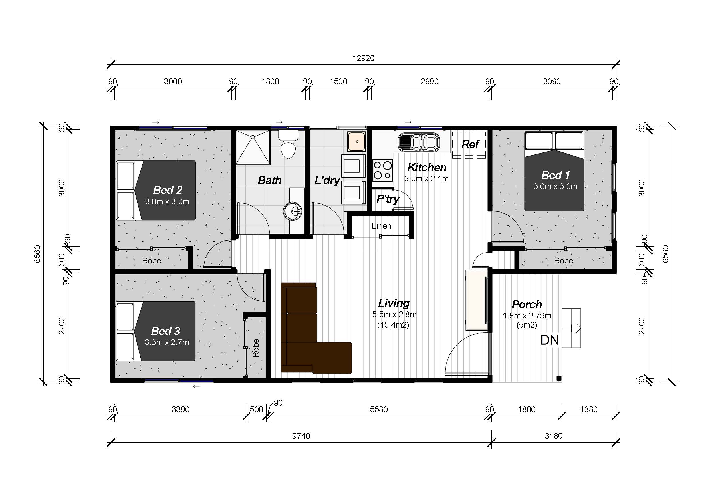 Floor Plans For 1 Bedroom Granny Flats